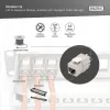 Digitus Tienený modul Keystone Cat.6A s inteligentným organizérom káblov, 12 ks, strieborný