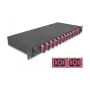 Optická zváracá krabica DeLOCK 67008 čierna kov 482x220x44mm