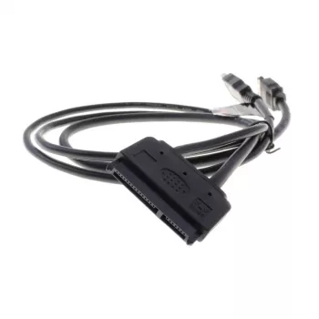 Akasa Flexstor eSATA kábel pre 6,40 cm (2.5) - SATA HDD a SSD (AK-CBSA03-80BK)