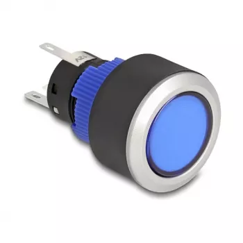 Tlačidlo DELOCK 22049 22 mm, 5× spájkovacích vývodov, panelová montáž