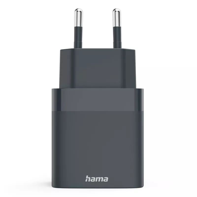 Hama 00086442 nabíjačka pre mobilné zariadenia smartphone sivá AC rýchle nabíjanie interiérová