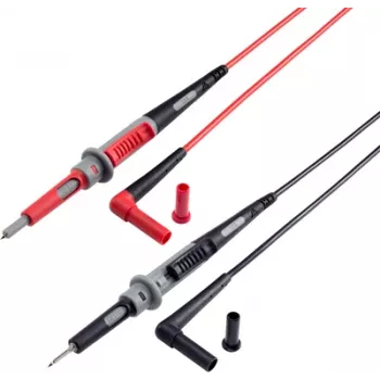 VOLTCRAFT MS-4PS bezpečnostný merací kábel 4 mm bezpečnostný konektor samec merací hrot 1,00 m čierny, červený 1 kus (MS-4PS)