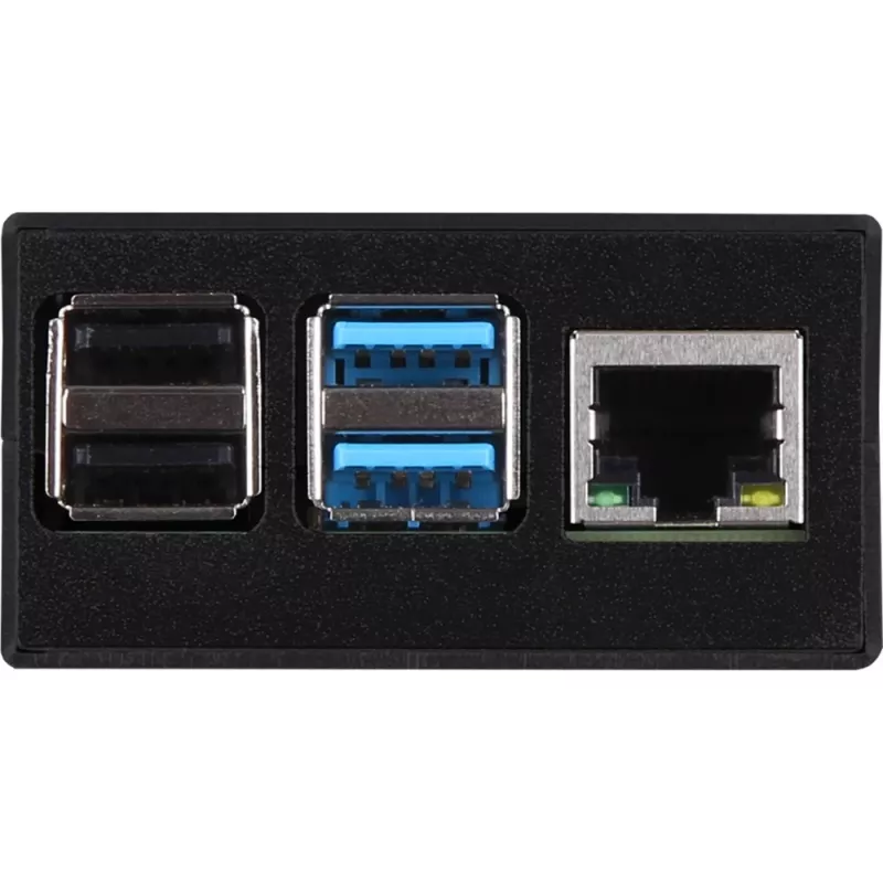 Hliníkové puzdro pre Raspberry Pi 4 B od JYT, model RB-AlucaseP4+01B, čierne prevedenie