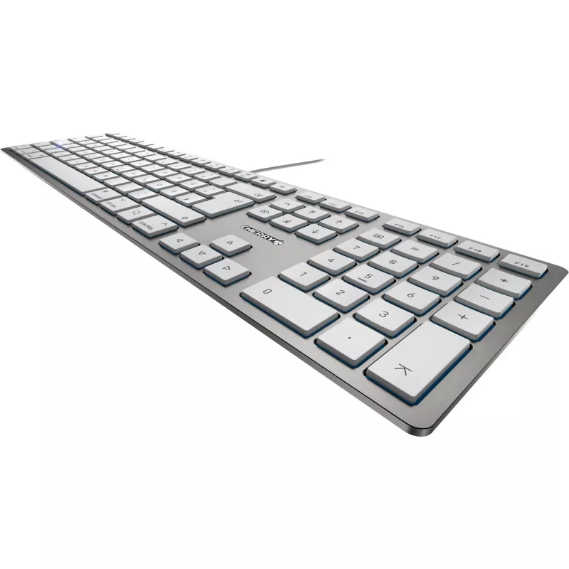 CHERRY KC 6000 tenká FOR MAC klávesnica Office USB QWERTZ nemecká strieborná