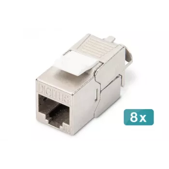 Digitus CAT 6A Keystone modul tienený bez nástroja modul 8 ks