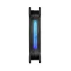 Thermaltake Riing 14 LED 256 Color CL-F043-PL14SW-B ventilátory do skrine 140 mm, balenie 3 ks, 600–1400 ot./min., 4-pin