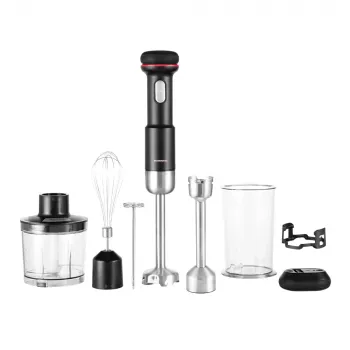 Tyčový mixér GASTROBACK Cordless Design 5-in-1 — 180 W, 0,5 l misa, na batérie, čepele z nehrdzavejúcej ocele