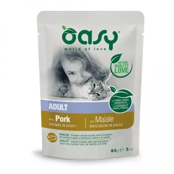 Oasy Chunks in gravy Adult PORK 85 g