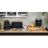 Hriankovač Smeg 50's Style TSF01BLMEU 2 plátky čierna nerez