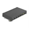 Patch panel DELOCK Mini Desktop RJ45 6 portov Cat.6A tienený, kov, čierny, 80×22×125 mm