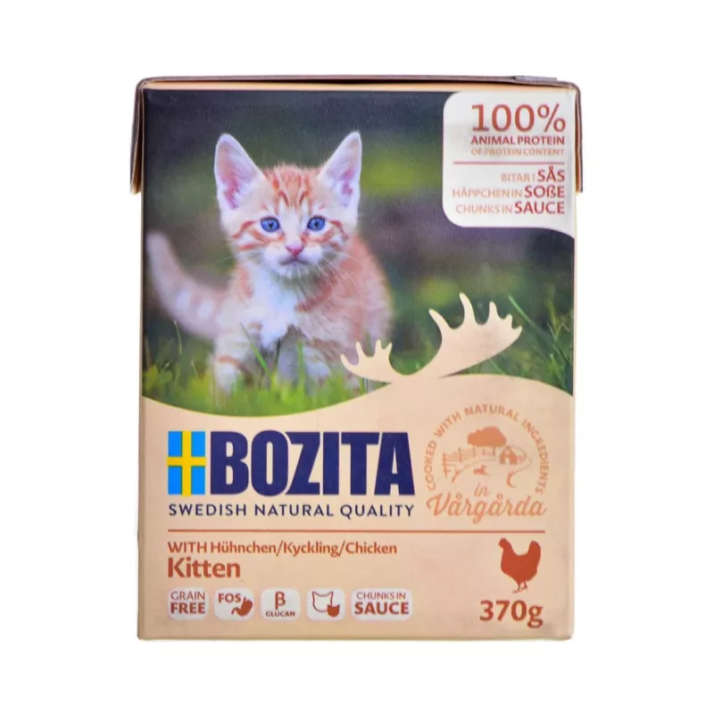 BOZITA Fresh Menu Kitten Chunks v omáčke - mokré krmivo pre mačky - 370g