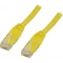 Sieťový kábel Deltaco UTP Cat6 RJ-45 1 m žltý