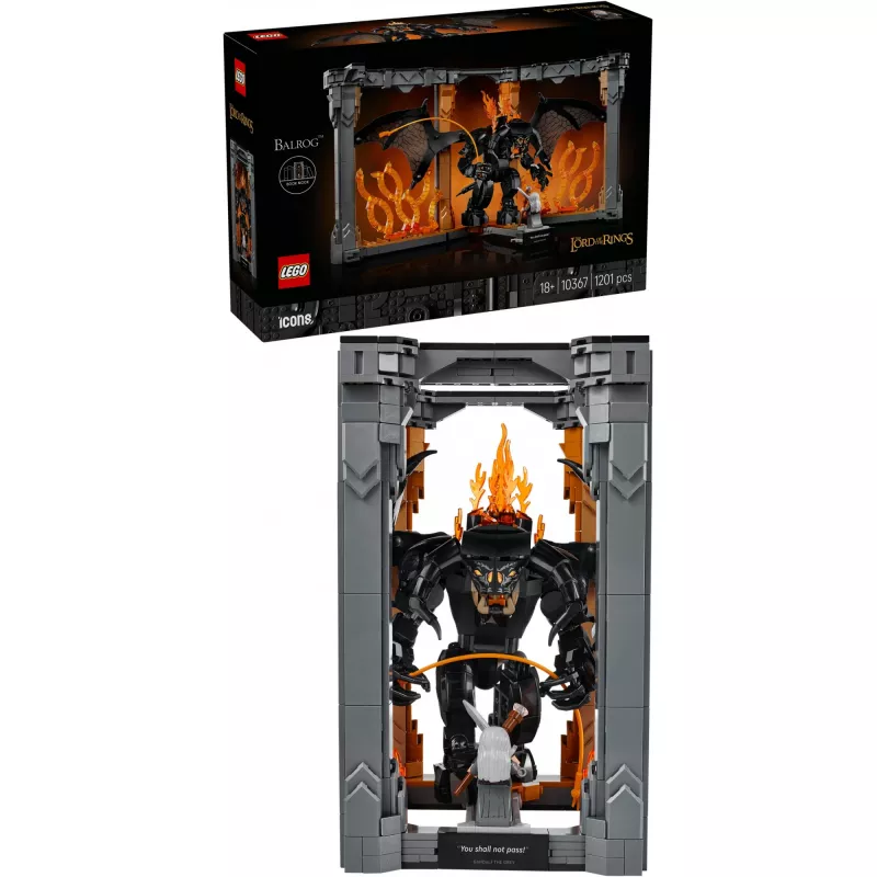 LEGO ICONS 10367 Pán prsteňov: Balrog knižný kútik