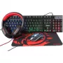 Gaming set Ultron HAWK klávesnica myš QWERTZ nemecká čierna červená biela