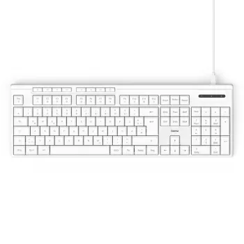 Drôtová klávesnica Hama CK-200 USB biela