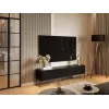 TV skrinka cama meble VERA 190x40x50 cm – matný čierny vrch a rám
