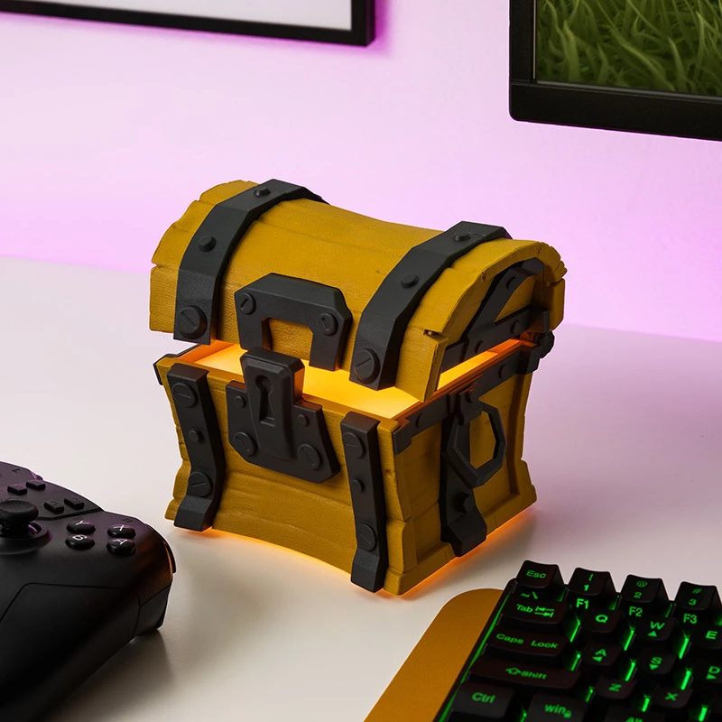 Stolná lampa Paladone Fortnite Chest Light – tematická LED novinka