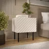 Nočný stolík Cama LUCCA, cama meble, 47x40x52 cm, cashmere, MDF/drevotrieska, sada 2 ks