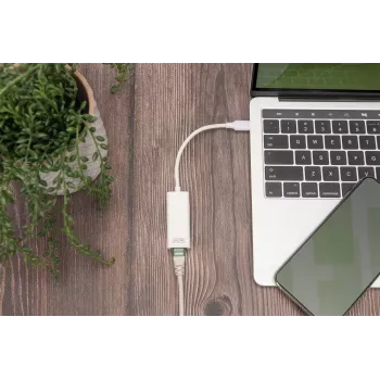 Digitus DN-3024 USB 3.0 adaptér 20 cm 1x USB-C na 1x RJ45 tienený