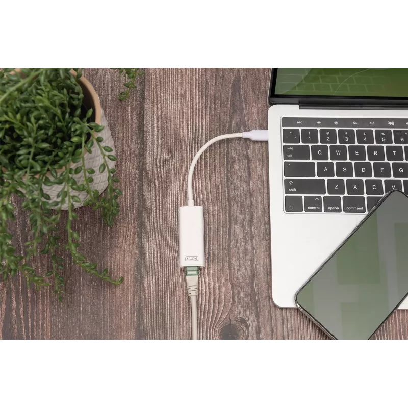 Digitus DN-3024 USB 3.0 adaptér 20 cm 1x USB-C na 1x RJ45 tienený