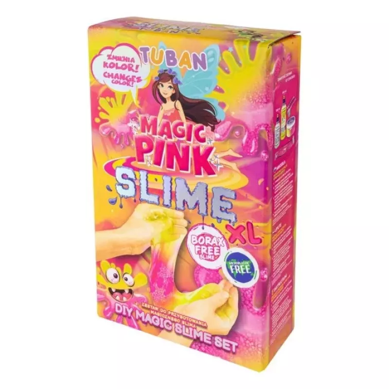 Slime DIY sada TUBAN TU3569 — Magic Pink XL, netoxická, bezpečná pre deti