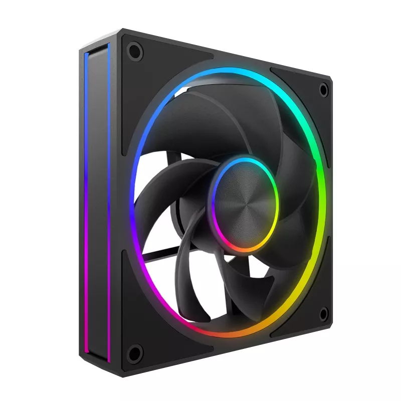 Skriňový ventilátor MODECOM VOLCANO LOOP 120 ARGB Reverse Fan čierny 120 mm PWM 400–1400 RPM ARGB header