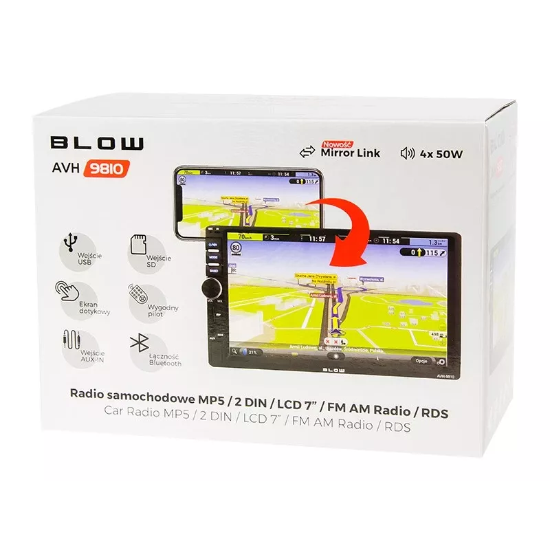 BLOW autorádio AVH-9810 2DIN 7