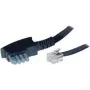 Kábel S/CONN ShiverPeaks TC70170 10m TAE-N RJ12 čierny transparentný
