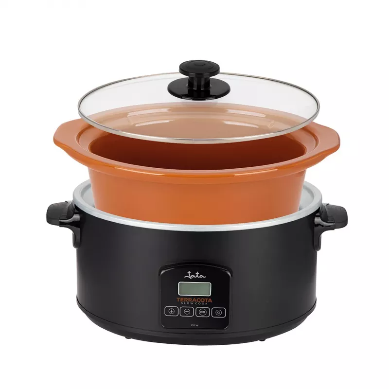 Pomalý hrniec Jata JEOL2145 5 L 210 W čierna terakota tlačidlá 230 V