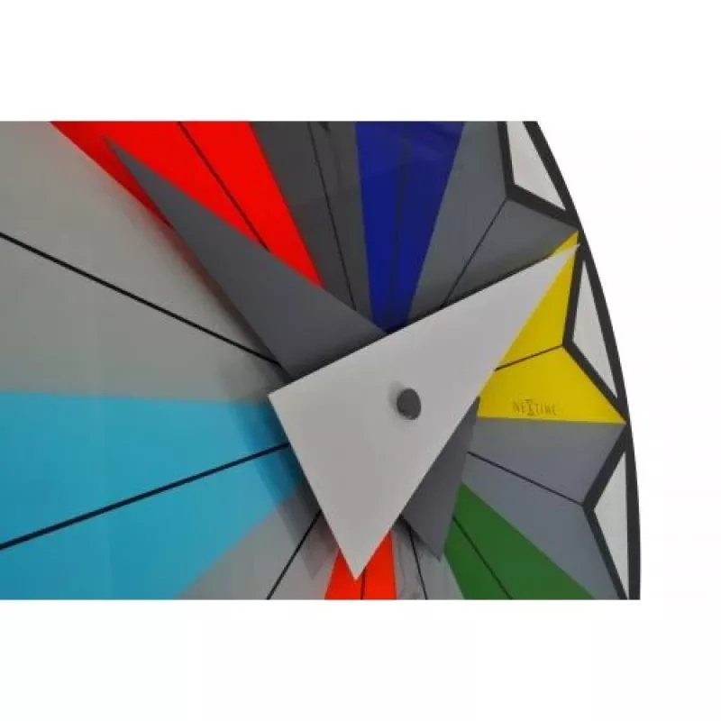 NeXtime hodiny 8163 Circus, Ø43 cm, nástenné, čierne/viacfarebné