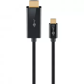 Goobay USB-C na HDMI kábel 4K pri 60 Hz 1 m čierny - konektor samec > HDMI (75696)