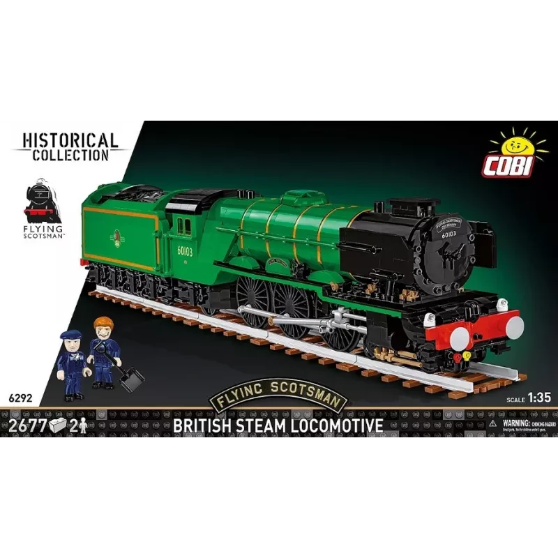 Cobi Flying Scotsman britská parná lokomotíva, stavebnica, 1:35, 2677 dielikov