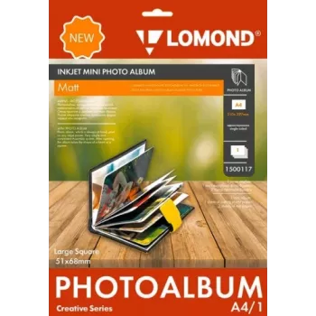 Lomond Large Square Matte foto mini album, 51×68 mm — pre malé fotky, matné strany