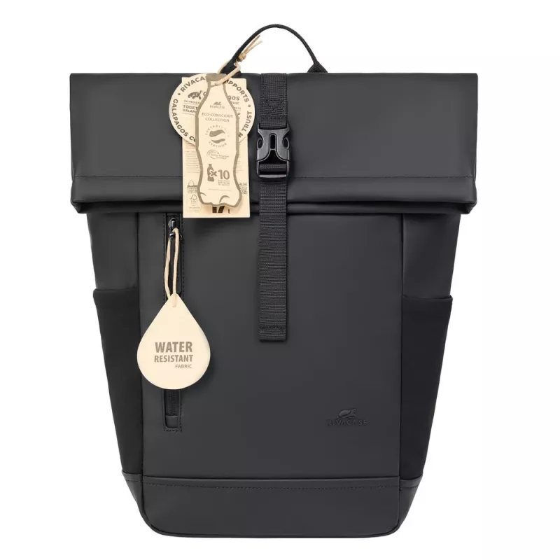 Batoh Rivacase 7826 Eden 14 ECO čierny Rolltop pre 14-palcové notebooky
