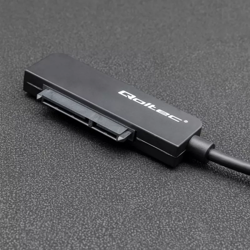 QOLTEC SATA adaptér 52269 pre 2,5-palcový disk na USB-C, podporuje až do 2 TB