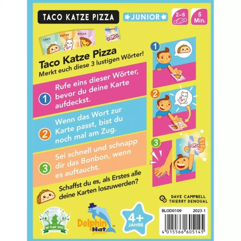 Taco Mačka Pizza Junior, kartová hra