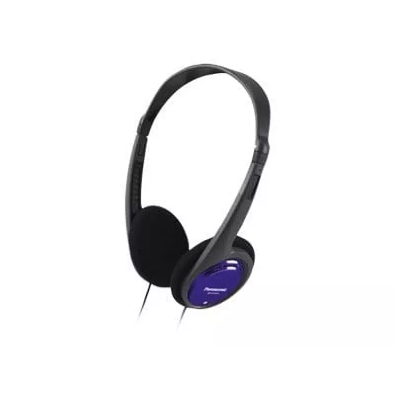 Panasonic RP-HT010E-A čiernomodré slúchadlá 1,2 m kábel ultranízka hmotnosť