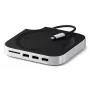 Satechi dokovacia stanica/replikátor portov pre notebook ST-GNMMES — káblový USB 3.2 Gen 2 Type-C hub, USB-A & SD, strieborný