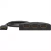 HDMI prepínač 3 to 1 (4K @ 60Hz), HDMI switch (čierna, 55cm kábel)