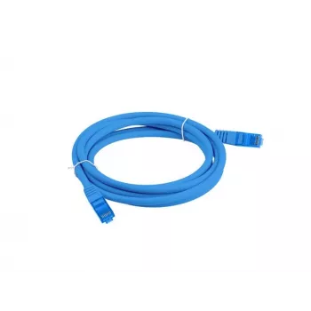 LANBERG PATCH KÁBEL S/FTP CAT.6A 1,5M MODRÝ LSZH