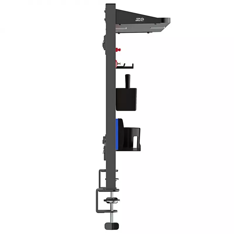 Ergo Office ER-300 B stolová priečka / organizér, 1295 x 242 x 726 mm, oceľ, max. zaťaženie 10 kg, čierna