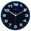 NeXtime nástenné hodiny 3053bl Dash Blue, Ø 35 cm, nástenné, modrá