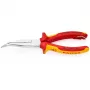 Knipex špicaté kliešte dĺ. 200 mm, tvar 2, zahnuté 40°, VDE, viackomponentové puzdrá
