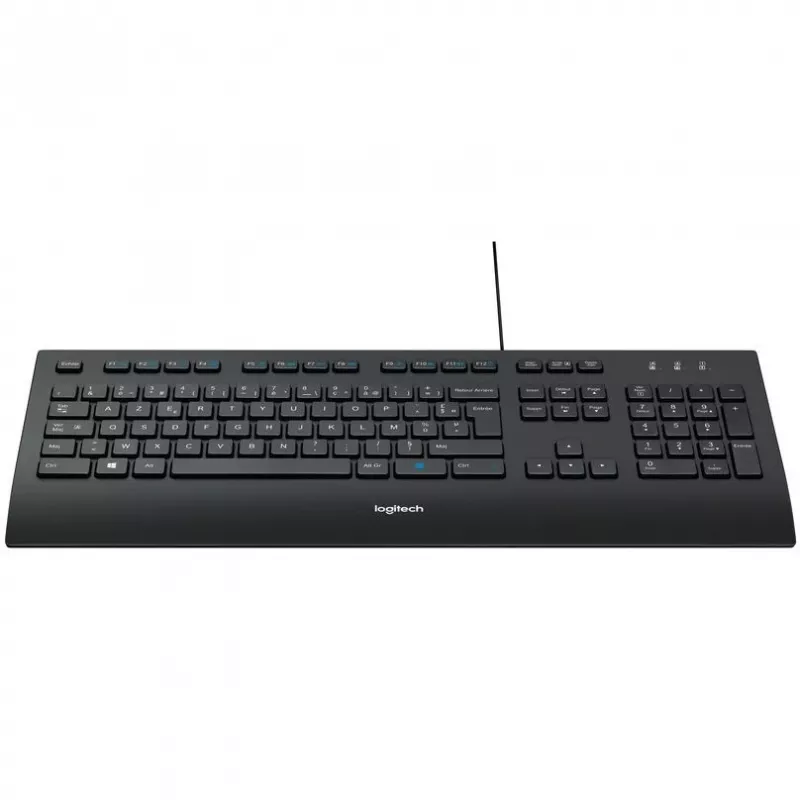 Logitech Corded K280e - klávesnica - USB - francúzska