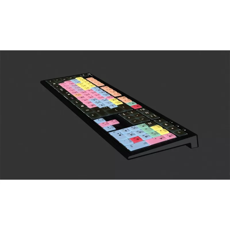 Logickeyboard ASTRA 2 USB AZERTY angličtina čierna full-size klávesnica