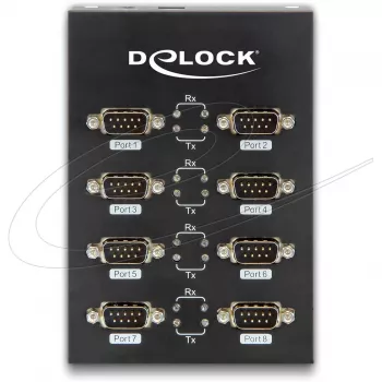 DeLock USB2.0 na 8 x sériový adaptér - sériový adaptér - USB2.0 - RS-232 - 8 portov (61860)