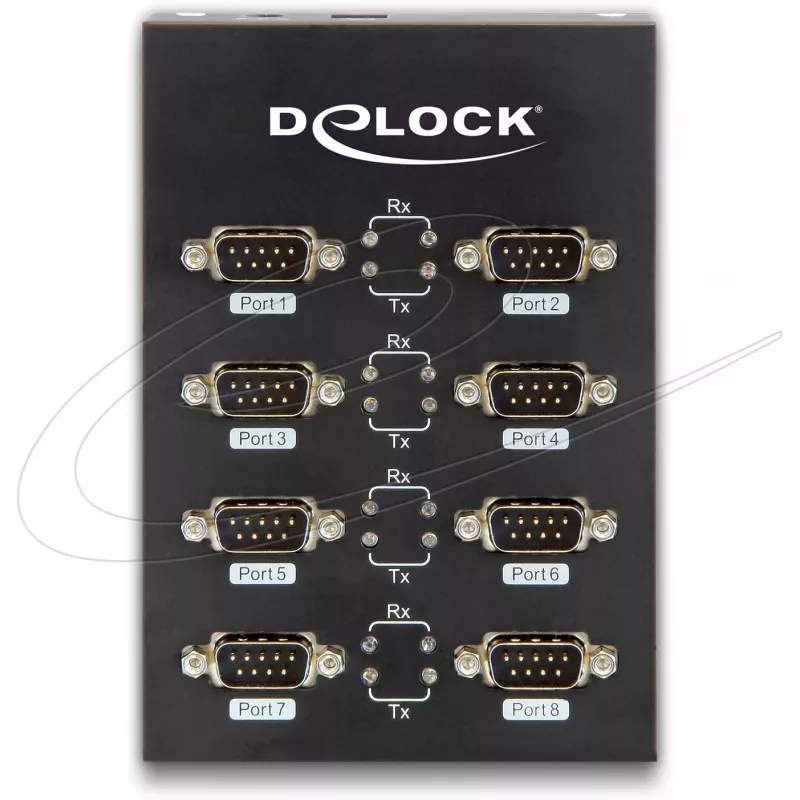 DeLock USB2.0 na 8 x sériový adaptér - sériový adaptér - USB2.0 - RS-232 - 8 portov (61860)