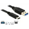 USB kábel DeLOCK 1 m USB3.1-C/USB3.1-A 83870