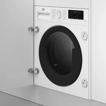 Práčka so sušičkou BEKO B5DBT68547W vstavaná, 8 kg pranie / 5 kg sušenie, 1400 ot/min