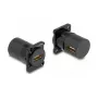 DeLOCK D-Type modul HDMI konektor samica na konektor samica 90° zahnutý čierny